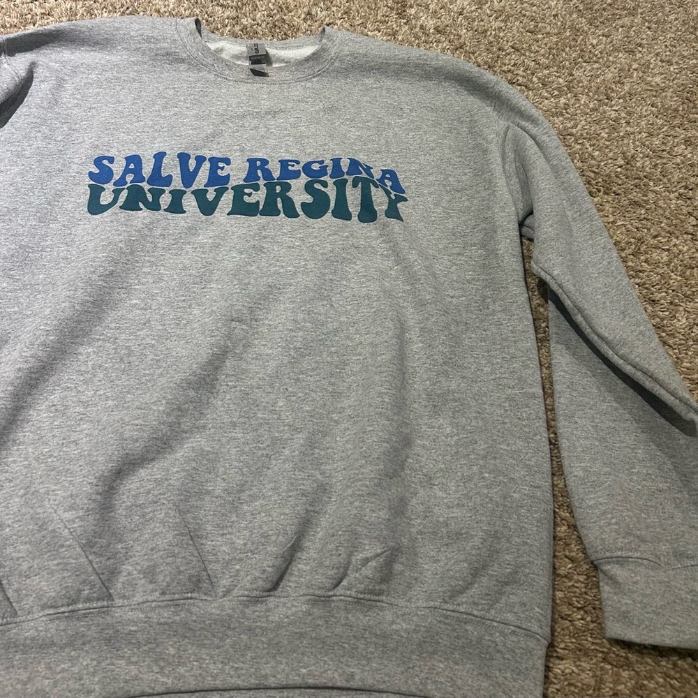 Gildan Gray Salve Regina University Crewneck Sweater